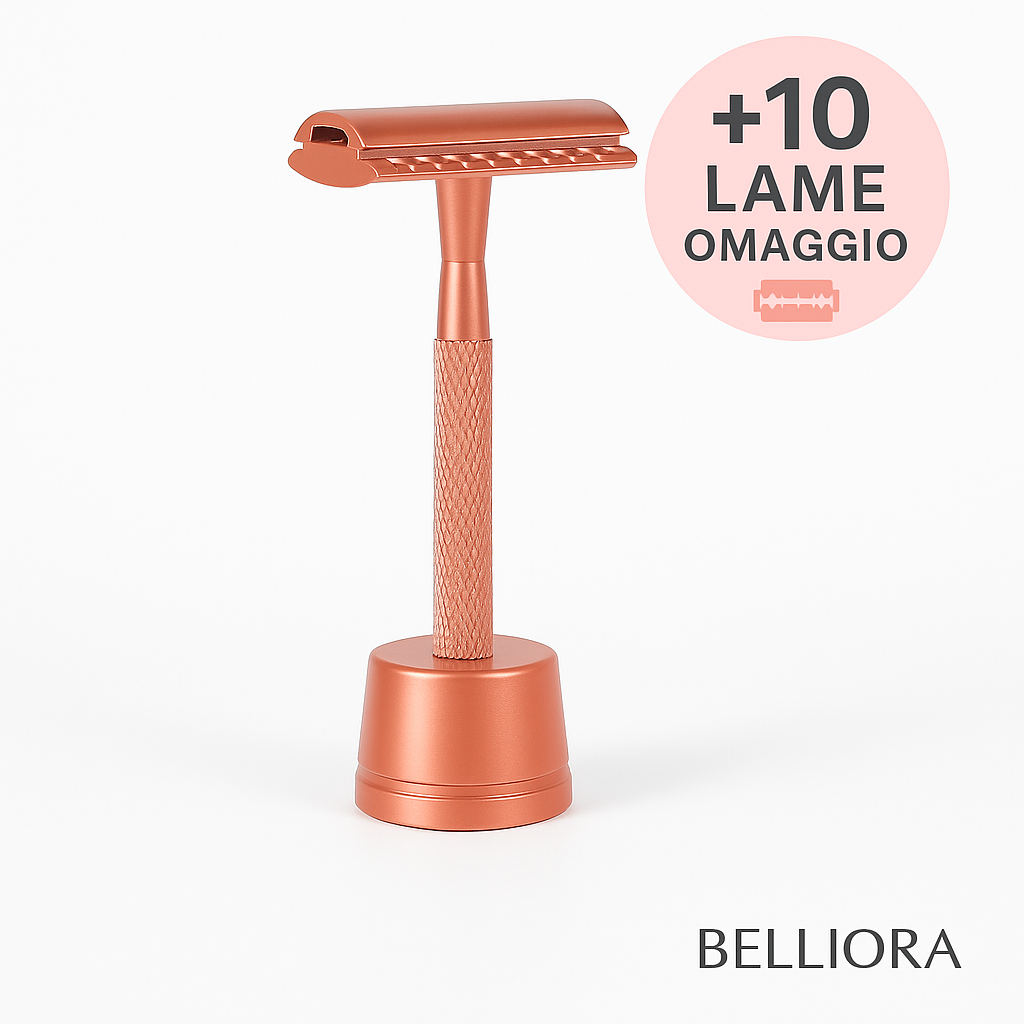 Belliora Safety Pro™ – Rasoir de sécurité réutilisable à double tranchant