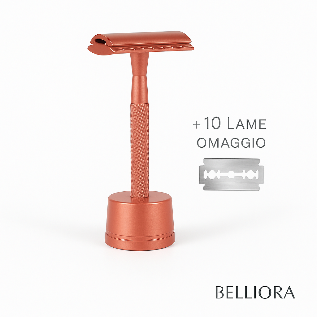 Belliora Safety Pro™ – Rasoio di sicurezza riutilizzabile a doppio filo