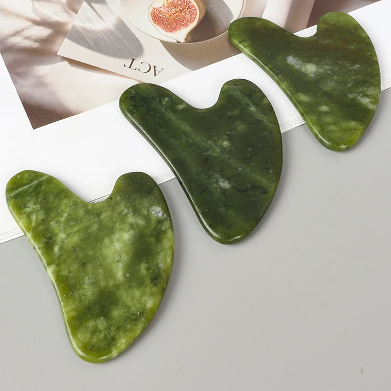 Belliora - Gua Sha Jade Coeur pour Peau Lisse & Lumineuse